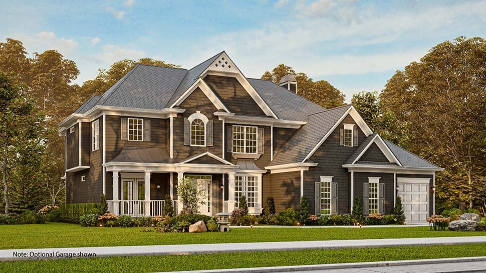 Southern, Traditional Plan with 3054 Sq. Ft., 5 Bedrooms, 4 Bathrooms, 2 Car Garage Picture 8