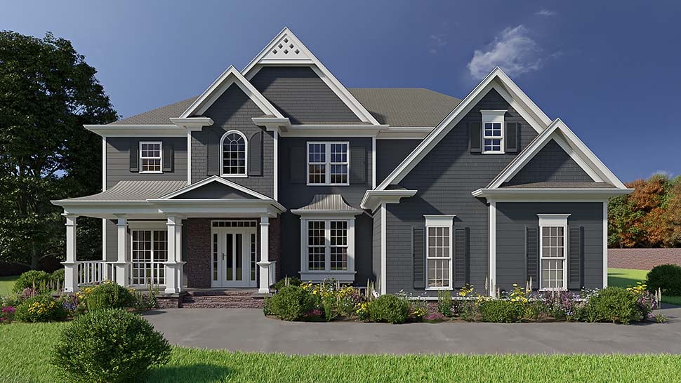 Southern, Traditional Plan with 3054 Sq. Ft., 5 Bedrooms, 4 Bathrooms, 2 Car Garage Picture 10