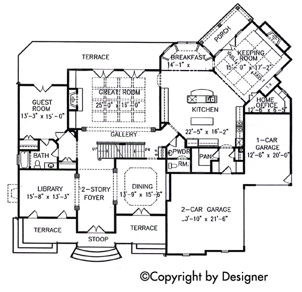 House Plan 97618 Level One