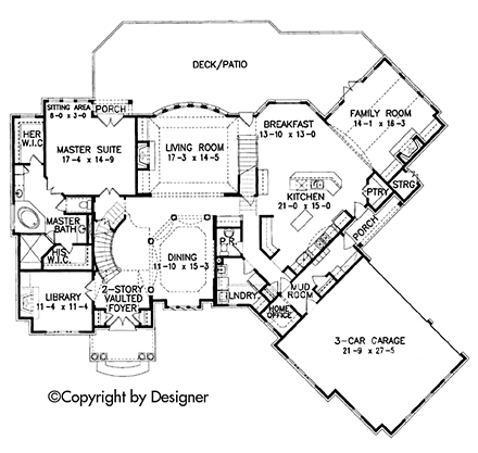 House Plan 97620 First Level Plan