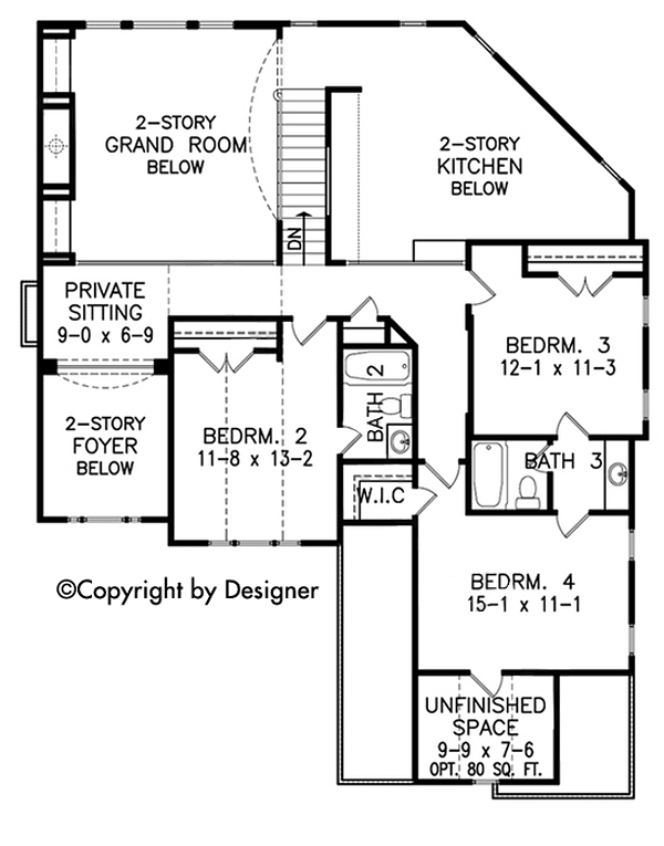 Country Craftsman Traditional Level Two of Plan 97625