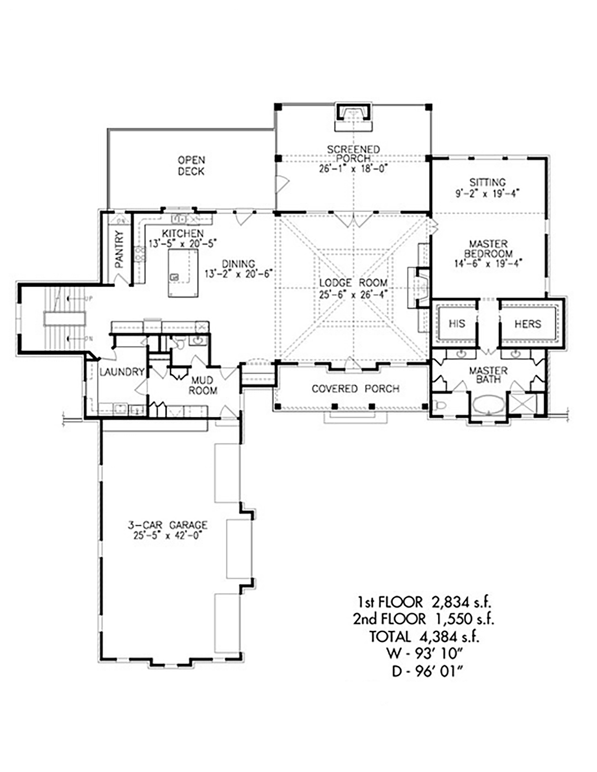 Country Craftsman Tuscan Level One of Plan 97637