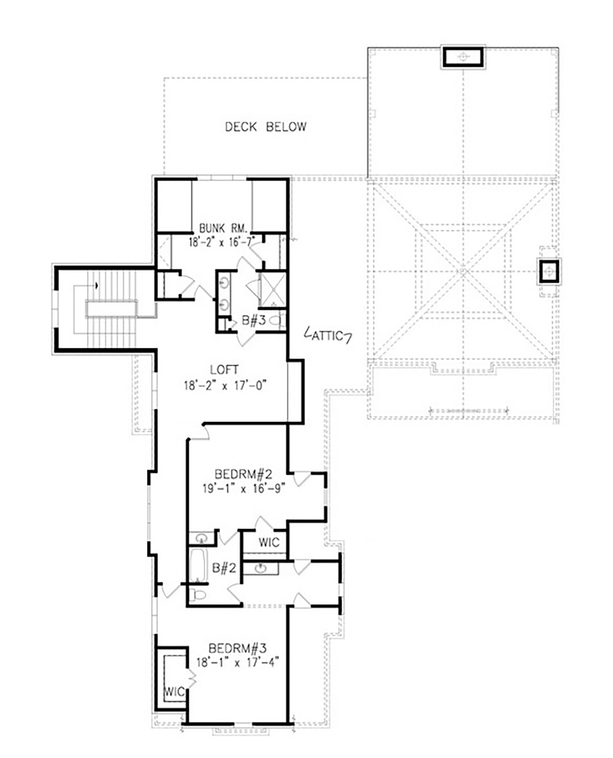 Country Craftsman Tuscan Level Two of Plan 97637