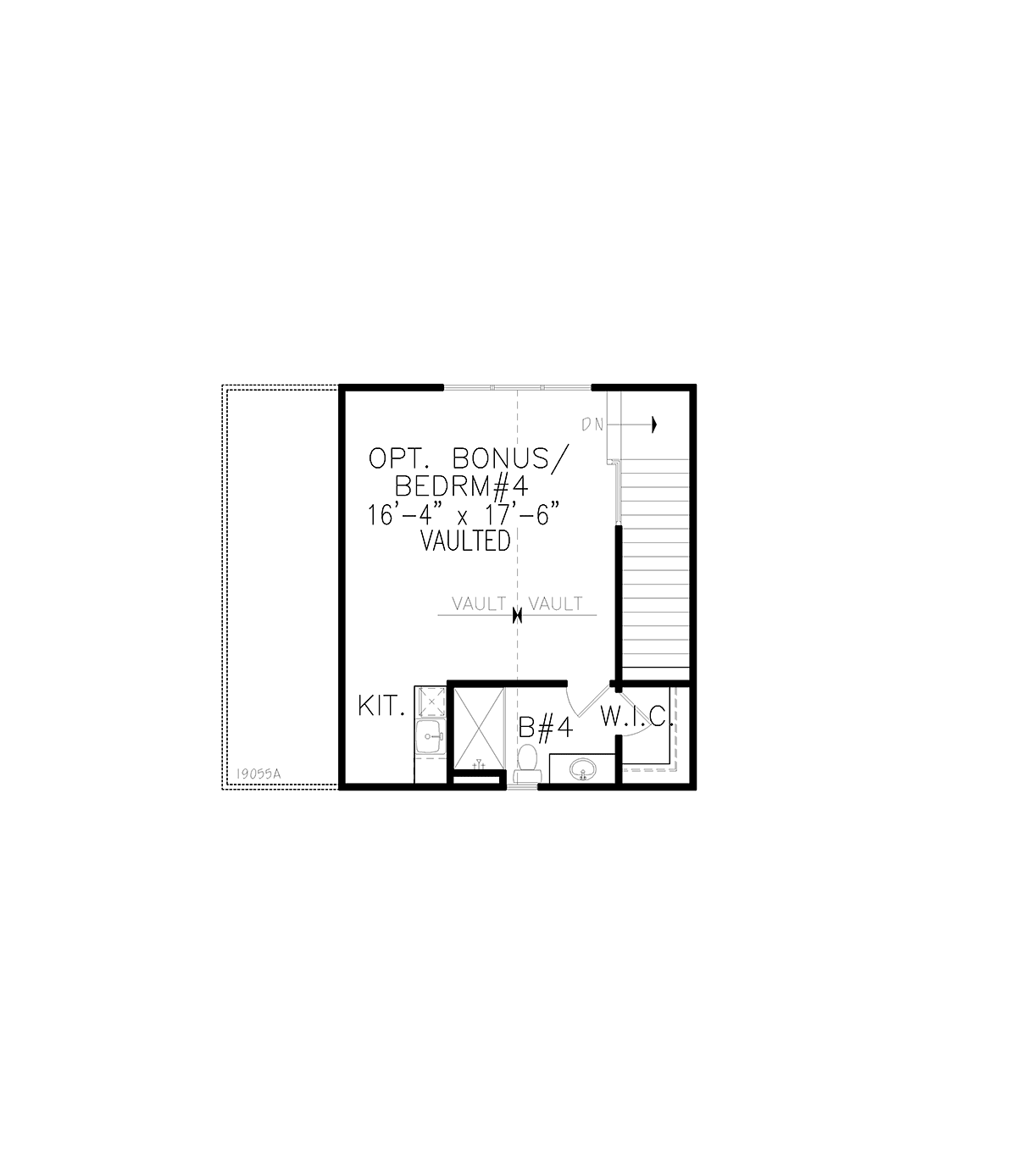 Country Farmhouse New American Style Southern Level Two of Plan 97642