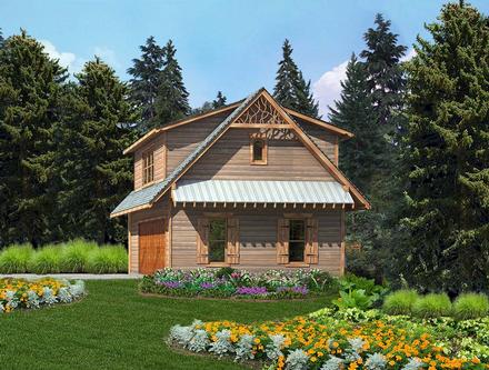 Cabin Cottage Craftsman Elevation of Plan 97643