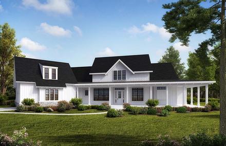 Country Farmhouse Traditional Elevation of Plan 97648