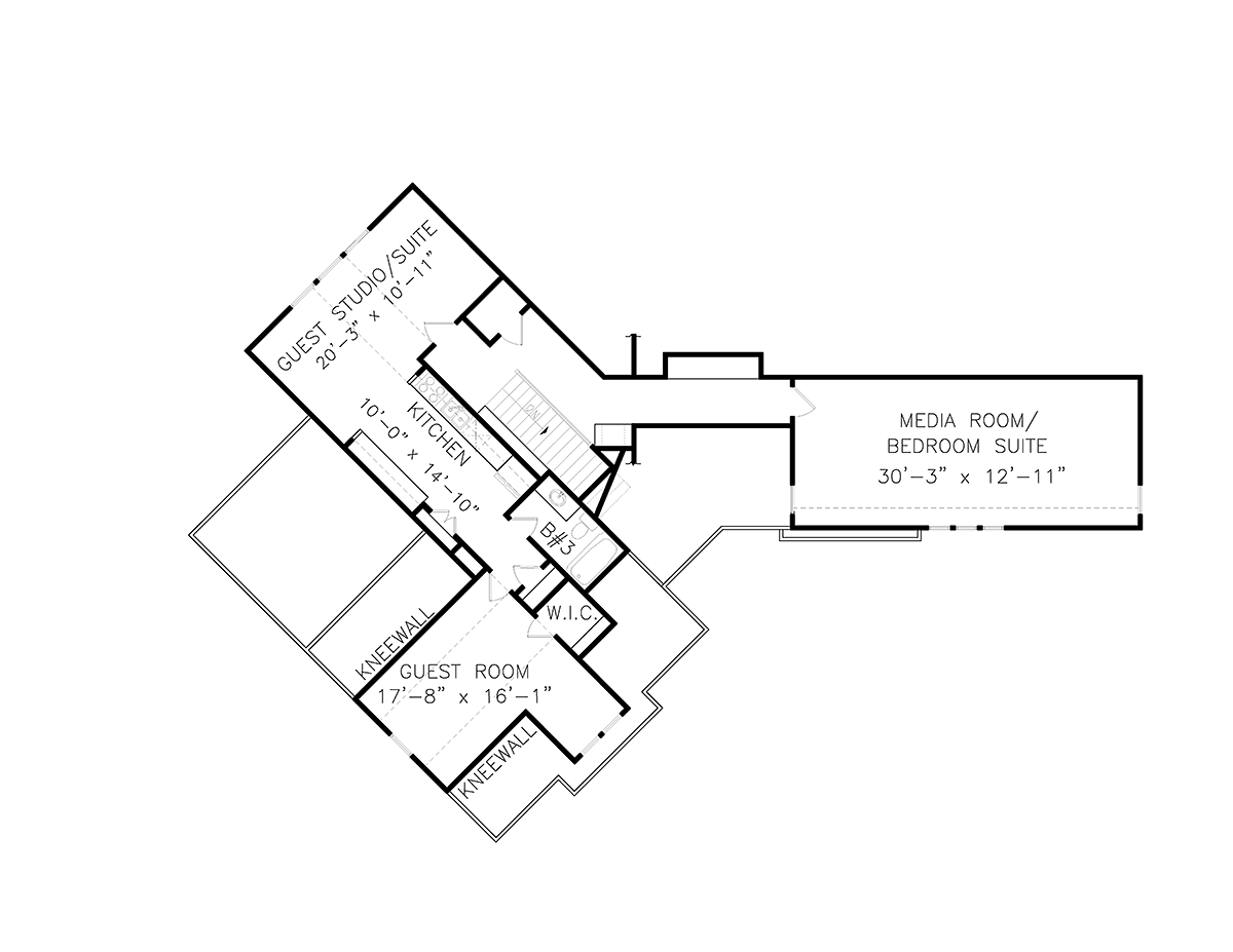 Country Farmhouse Level Two of Plan 97651