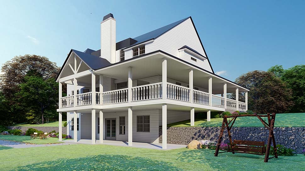 Country, Farmhouse, Ranch, Southern Plan with 3261 Sq. Ft., 4 Bedrooms, 5 Bathrooms, 2 Car Garage Picture 5
