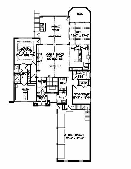 House Plan 97658 First Level Plan