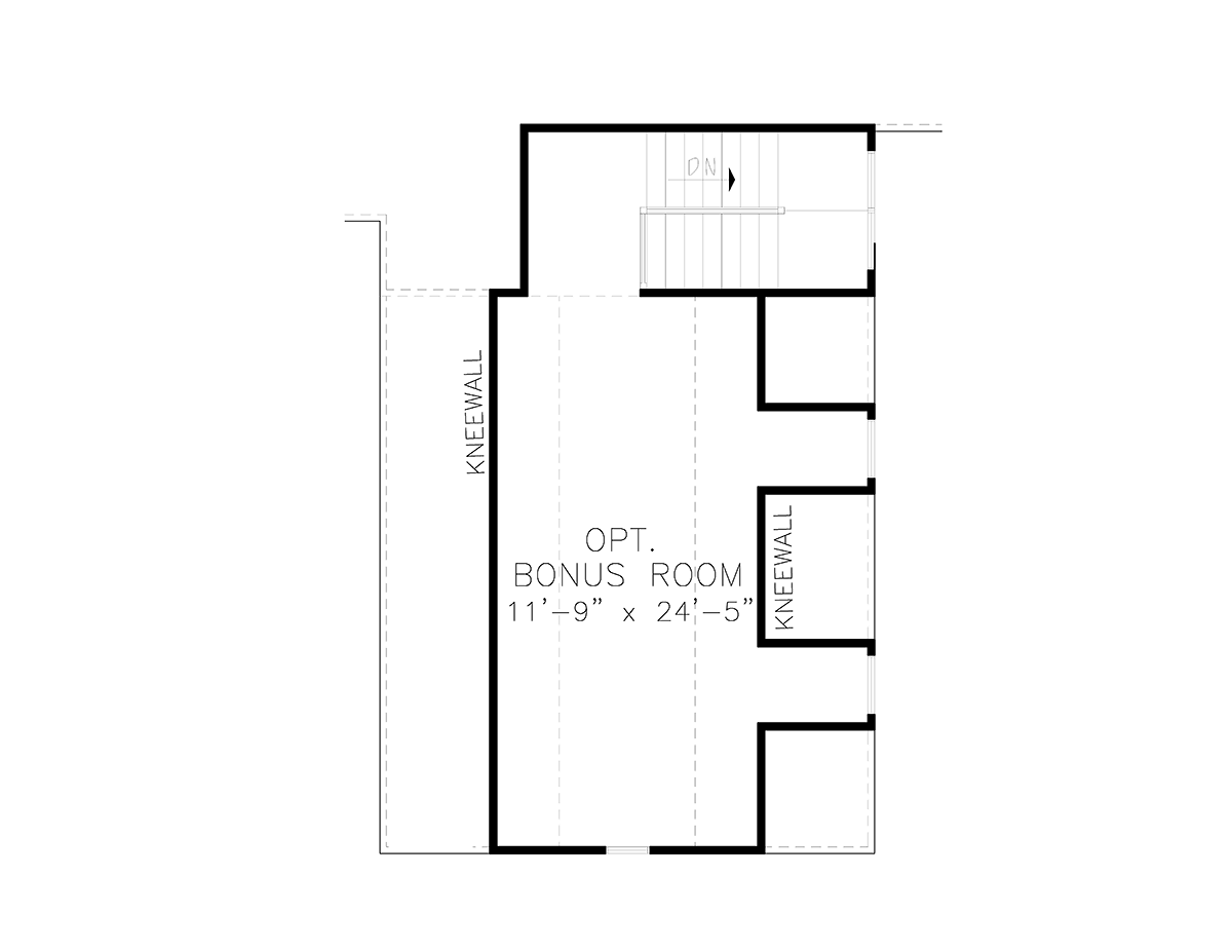 Country Farmhouse Southern Level Two of Plan 97660