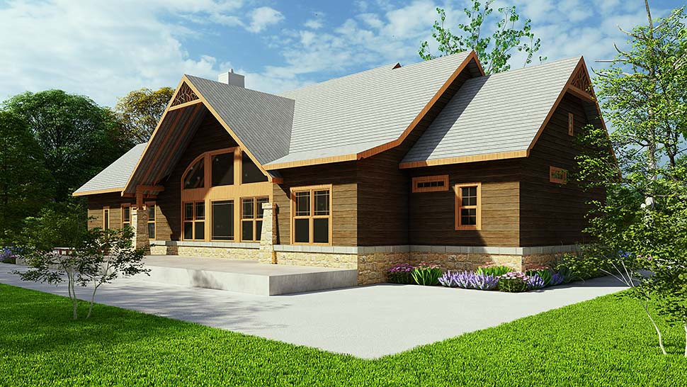Craftsman, One-Story, Tuscan Plan with 2940 Sq. Ft., 4 Bedrooms, 4 Bathrooms, 2 Car Garage Picture 4
