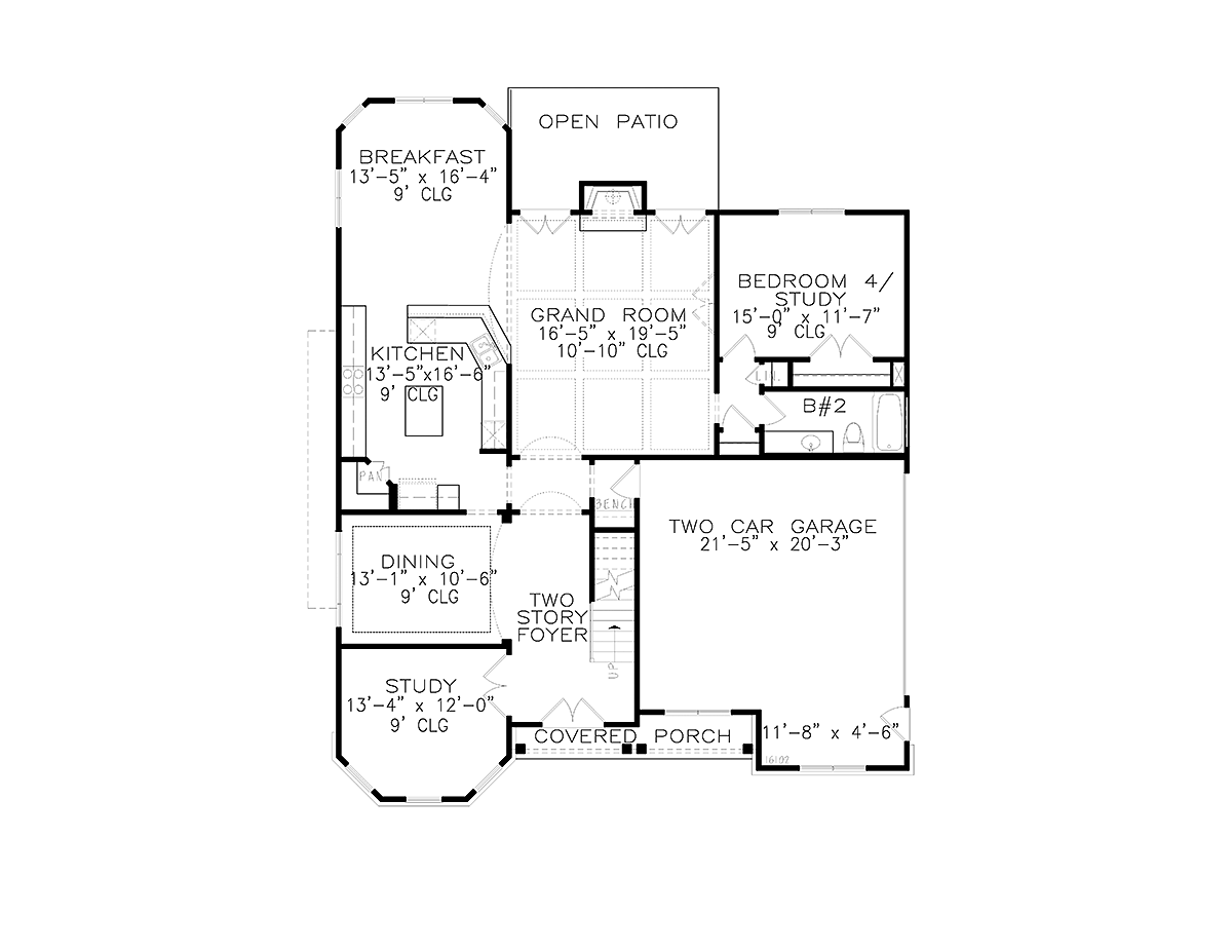 Traditional Victorian Level One of Plan 97671