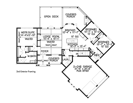 House Plan 97675 First Level Plan