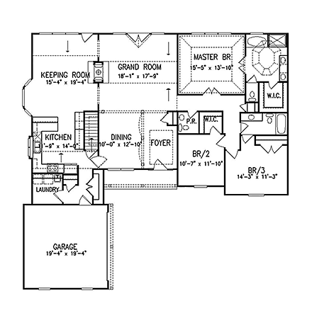 House Plan 97678 First Level Plan