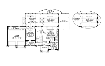 House Plan 97687 First Level Plan