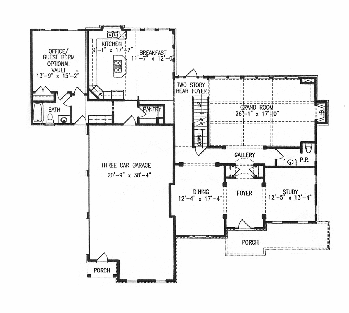 Southern Traditional Level One of Plan 97696