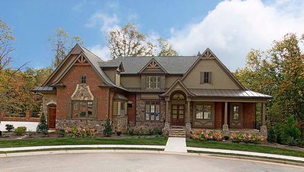 Country Craftsman New American Style Traditional Elevation of Plan 97697