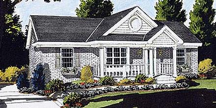 Ranch Elevation of Plan 97711