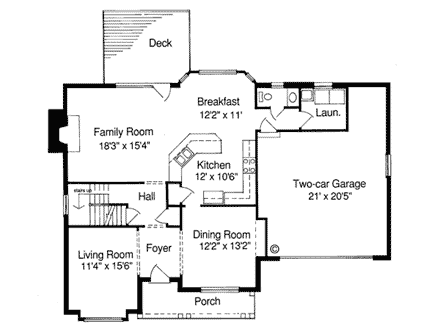 House Plan 97739 First Level Plan