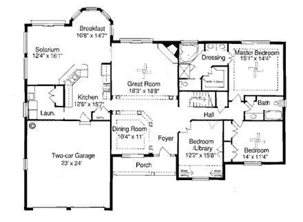House Plan 97746 First Level Plan