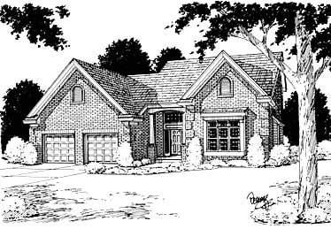 Plan 97758 | Traditional Style with 4 Bed, 3 Bath, 2 Car Garage