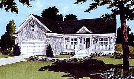 One-Story Ranch Elevation of Plan 97762