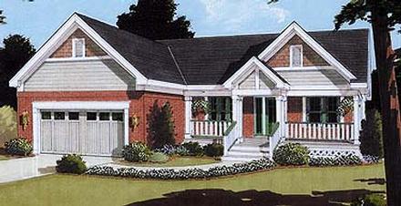 Cape Cod Country Elevation of Plan 97769