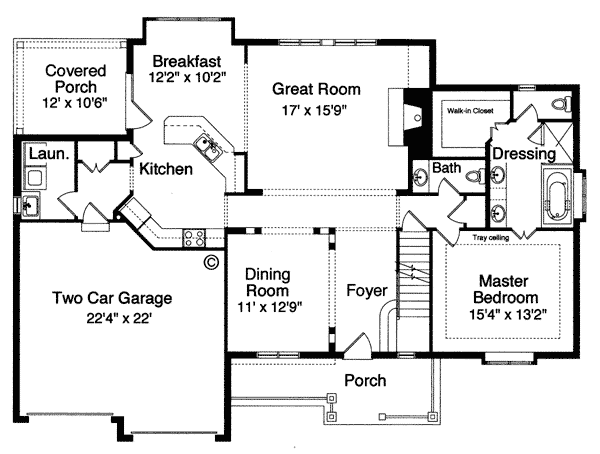 Bungalow Level One of Plan 97772