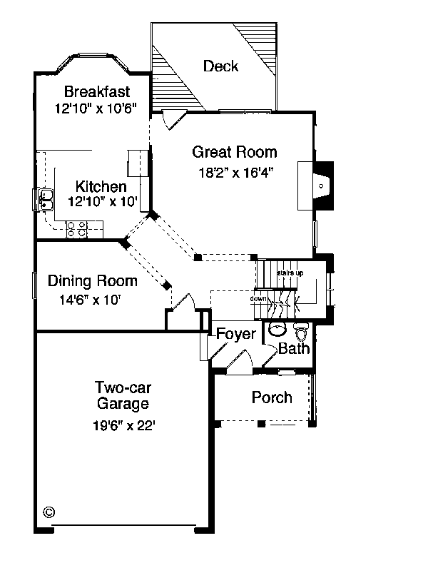 Bungalow Level One of Plan 97773