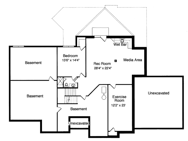 Bungalow European Level Two of Plan 97784