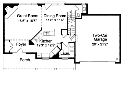 House Plan 97786 First Level Plan