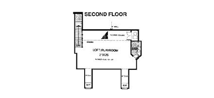 House Plan 97806 Second Level Plan