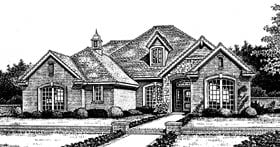 Bungalow European One-Story Elevation of Plan 97815