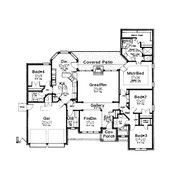 European One-Story Level One of Plan 97818