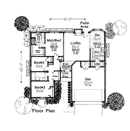 House Plan 97836 First Level Plan