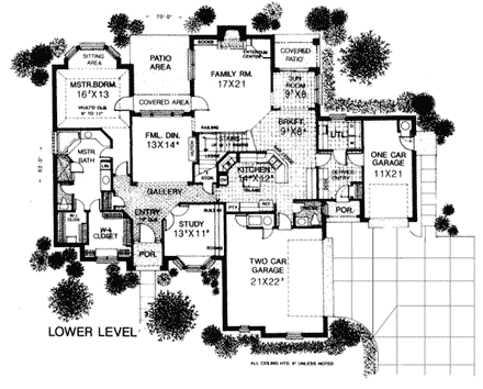 House Plan 97859 First Level Plan