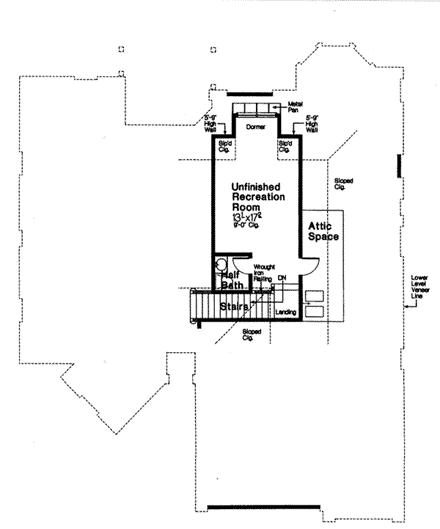 House Plan 97860 Second Level Plan