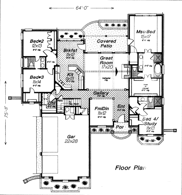 Colonial European Level One of Plan 97861