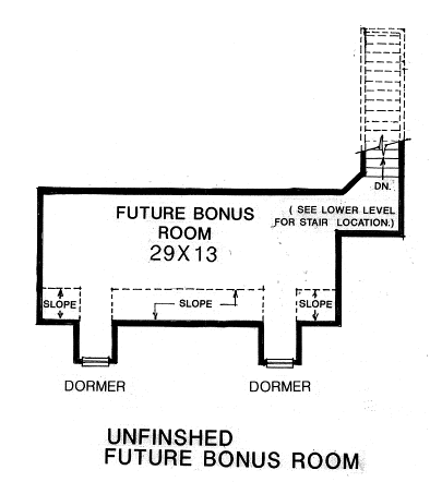 House Plan 97862 Second Level Plan