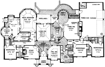 House Plan 97877 First Level Plan