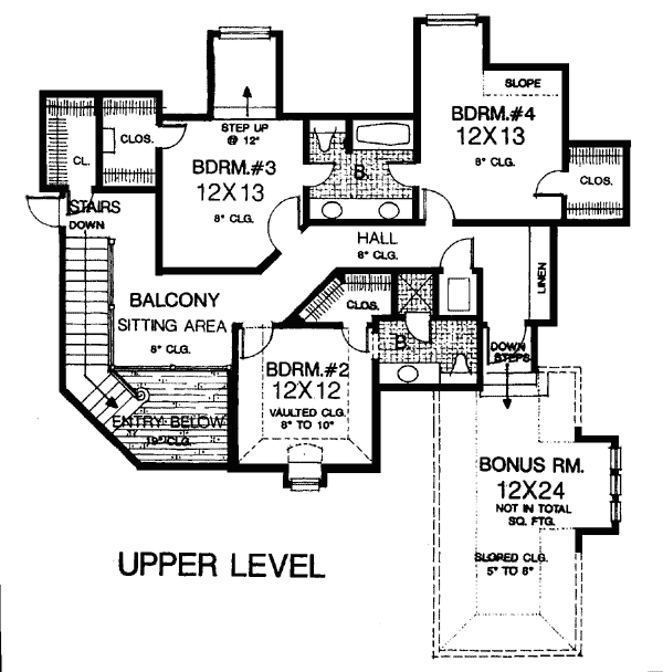 Bungalow European Level Two of Plan 97881