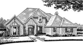 Bungalow European Elevation of Plan 97881