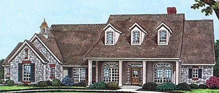 Bungalow Cape Cod Country Elevation of Plan 97883