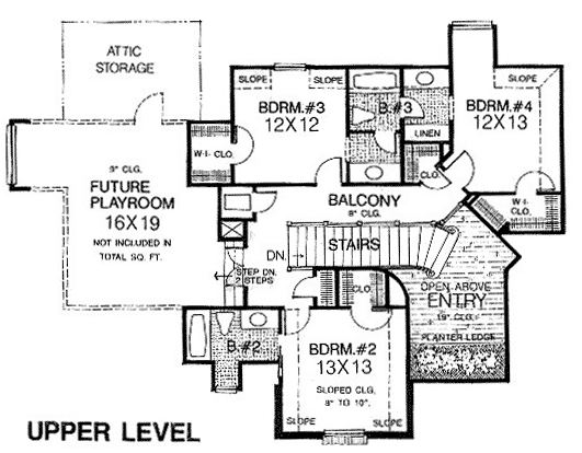 European Tudor Level Two of Plan 97884