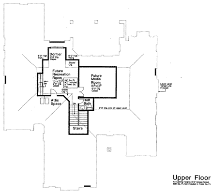 House Plan 97894 Second Level Plan