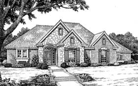 Bungalow One-Story Traditional Elevation of Plan 97898