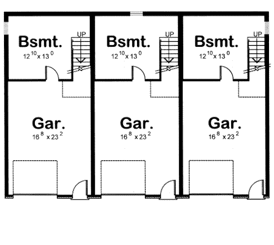 Bungalow Country Lower Level of Plan 97928