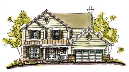 Bungalow Country Elevation of Plan 97932