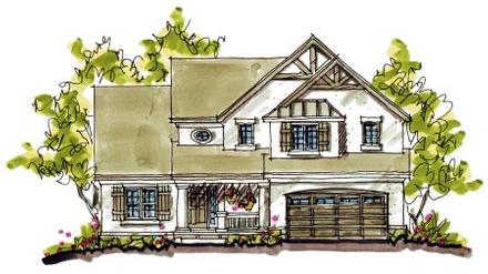 Bungalow Country Craftsman Elevation of Plan 97941