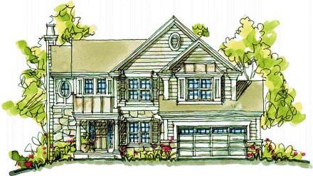 Bungalow Country Elevation of Plan 97943